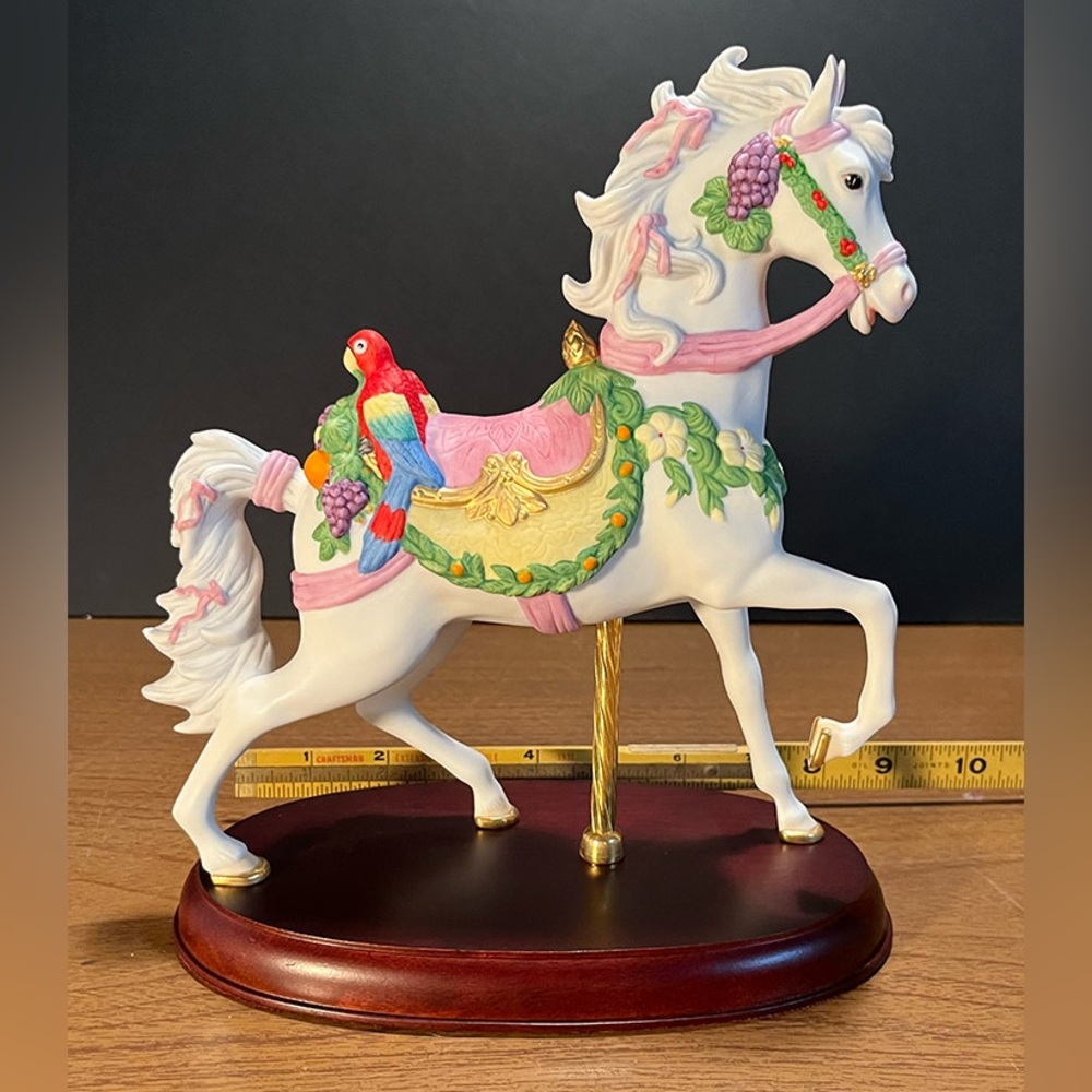Lenox Carousel Tropical Horse Figurine, Hand-painted, Porcelain, Vtg. Ltd. Ed.